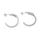 Ion Plating(IP) 304 Stainless Steel Stud Earrings EJEW-P191-33-3