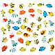 Giocattoli di plastica di pesci tropicali artificiali AJEW-WH0021-19-1