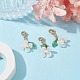 Décorations de pendentif de perle de coquille de fleur HJEW-TA00106-2