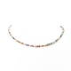 Collier de perles naturelles et de perles de verre pour femme NJEW-JN04241-4