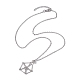 Stainless Steel Macrame Pouch Empty Stone Holder for Pendant Necklace Making NJEW-JN04532-02-1