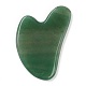 Естественные зеленые авантюрины gua sha доски G-B003-01-3
