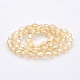 Pearl Luster Plated Glass Faceted Rice Beads Strands GLAA-A030A-PL05-2