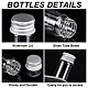 BENECREAT 20PCS 10ml Clear Glass Bottles Candy Bottle with Aluminum Screw Top Empty Sample Jars Sample Vials for Spice Herbs Small Items Storage Wedding Favors AJEW-BC0005-37-10ml-4