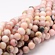 Chapelets de perles en opale rose naturelle X-G-K071-6mm-1