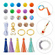 Kit de fabrication de bracelet porte-clés bricolage DIY-TA0004-20-28