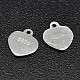 925 стерлингового серебра подвески сердца STER-F017-01-1