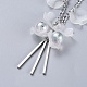 Pétales perles acryliques pendentifs colliers NJEW-JN02415-2