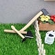 3 Stück Holzaxt-Miniaturornamente&nbsp;PW-WGC4F0E-01-3