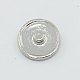 Laiton bijoux en strass boutons pression SNAP-F006-01-2