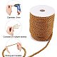 JEWELEADER Dark Goldenrod Craft Nylon Rope 5mm about 50 ft Twisted Decor Trim Cord Multipurpose Utility Nylon Thread Cord for Jewelry Making Knot Rosaries Upholstery Curtain Tieback 0.2 inch NWIR-PH0001-07H-2