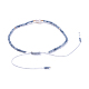 Bracelets de perles tressées en fil de nylon ajustable BJEW-JB04375-04-3
