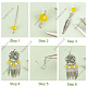 Kit para hacer aretes de candelabro de bohemia diy de sunnyclue DIY-SC0020-97-4