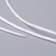 日本の平らな弾性結晶ストリング  弾性ビーズ糸  ストレッチブレスレット作り用  ホワイト  0.5mm  約328.08ヤード（300m）/ロール EW-G004-0.5mm-14-3