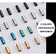 Chgcraft 40pcs gemischte Farbe 304 Edelstahlrohrperlen gerade Rohr lose Perlen für DIY Armband Halskette Schmuckherstellung STAS-CA0001-12-5