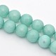 Teints à facettes rondes amazonite naturelle perles brins G-E302-095-10mm-1