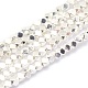Electroplate Non-magnetic Synthetic Hematite Beads Strands G-L485-10C-S-1