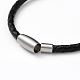 Bracelets cordon en cuir unisexes BJEW-JB04784-3