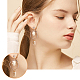 CREATCABIN 1 Box 60Pcs 18K Gold Plated Cubic Zircon Stud Earrings With loop Simulated Diamond Stud Earrings for Women Jewelry KK-CN0001-43-5