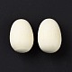 Decoraciones de exhibición de huevos simulados de madera de cerezo chino sin terminar WOOD-B004-01A-3