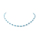 Glass Mushroom & Mixed Natural Gemstone Beads Necklaces NJEW-JN04286-5
