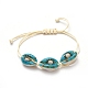 Bracelets en perles tressées coquillage imprimé BJEW-JB05053-06-1