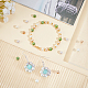 Pandahall Elite 870pcs 6 Farben backen lackiert perlmuttfarbene Glasperlen runde Perlenstränge HY-PH0001-02-2