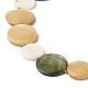 Brins de perles de coquille d'eau douce naturelles peintes par pulvérisation SHEL-C003-03-3
