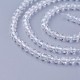 Brins de perles de topaze blanche naturelle G-F619-28-3mm-3