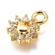 Латунные микро проложить кубического циркония подвески KK-D385-02G-03-2