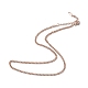 Ионное покрытие (ip) 304 ожерелье из нержавеющей стали для мужчин и женщин NJEW-K245-018D-1