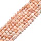 Chapelets de perles de sunstone naturelle naturelles G-F715-106B-1