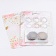 25mm Dome Transparent Glass Cabochons and Alloy Pendant Cabochon Settings for DIY DIY-F007-07AB-NF-2