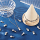 Arricraft 6 セット アクリル模造真珠ペンダント  チベット風合金の発見  フクロウと蝶とハートとヒトデ  アンティークシルバー  18~23mm  穴：2.5mm  5個/セット  30個/箱 FIND-AR0003-39-4