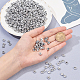 Chgcraft perles de lettre en acrylique plaqué argent PACR-CA0001-03S-3