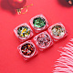 12 colores brillantes accesorios de decoración de uñas para navidad MRMJ-R091-22-5