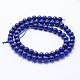 Chapelets de perles en lapis-lazuli naturel G-P342-01-6mm-AA-2