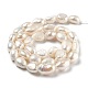 Fili di perle di perle d'acqua dolce coltivate naturali PEAR-L033-33D-3