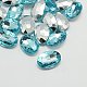 Cabuchones de diamante de imitación de acrílico de Taiwan imitación GACR-A007-10x14mm-08-1