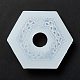 Imitation Embedded Rhinestone Hexagon Pendant Silicone Molds DIY-I090-12-4