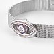Unisex 304 bracciali cinturino in acciaio inox braccialetti BJEW-L655-025-3