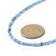Wickelarmband aus Glassamenperlen mit zwei Schlaufen für Damen BJEW-JB09216-9