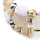 Alloy & Resin Beads Three Loops Wrap Style Bracelet BOHO-PW0001-044A-4