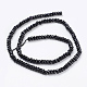 Brins de perles d'onyx noir naturel G-K255-26A-2