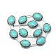 Perles de strass turquoise synthétique G-Q488-02-2
