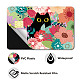 長方形のPVCプラスチック防水カードステッカー  銀行カードの装飾用の粘着カードスキン  猫の形  186.3x137.3mm DIY-WH0432-099-3