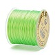 日本の平らな弾性結晶ストリング  ポリエステル糸  ストレッチブレスレットジェムストーンジュエリー作りに  芝生の緑  0.5mm  約65.6ヤード（60m）/ロール EW-Z001-B26-4