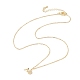 Ожерелье с подвеской в виде слова «без кубического циркония» NJEW-JN04330-02-2