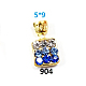 Cabochons Diamante de imitación de la aleación MRMJ-Q029-003C-1