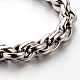 Bracelets avec chaîne de corde en 304 acier inoxydable STAS-M175-05P-A-2